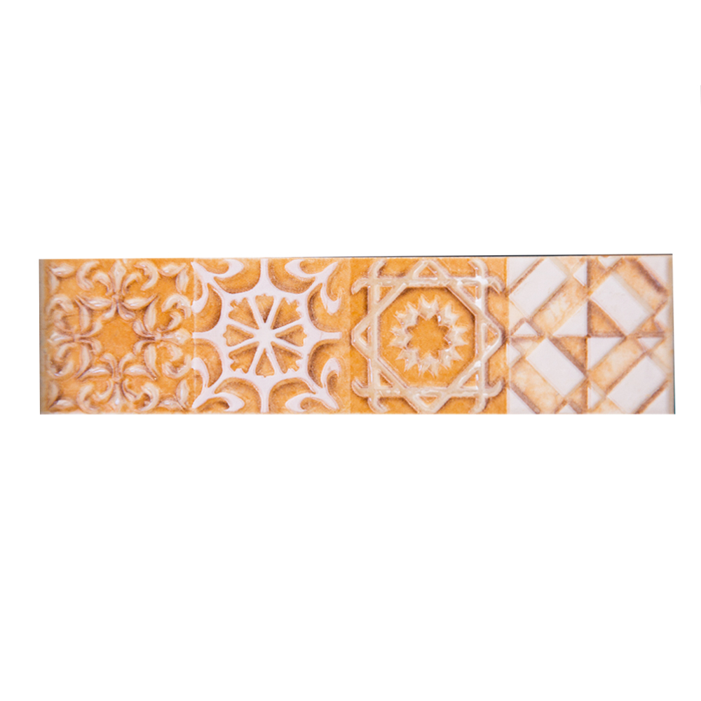 PM91006-1 Eidos Cream: Ceramic Border Tile 05.0x20.0