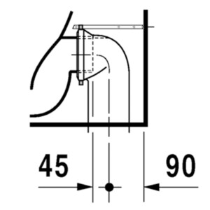 D-Code: WC Pan, Back To Wall: White