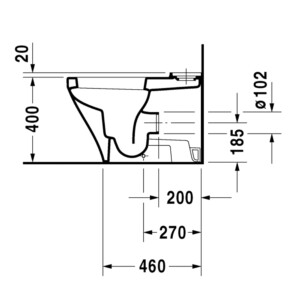 DuraStyle: WC Pan: White , Close Coupled