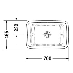 Foster: Over Counter Basin: 50cm, White