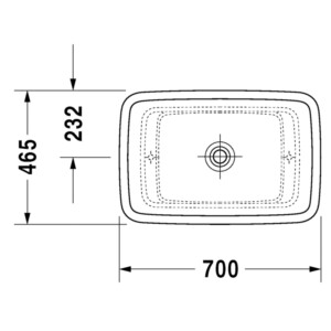 Puravida: Counter Top Basin: White, 70cm