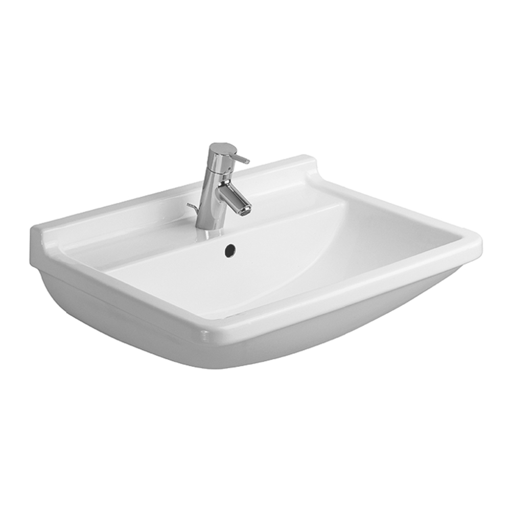 Duravit : Starck 3 : Washbasin: White,65cm #0300650000