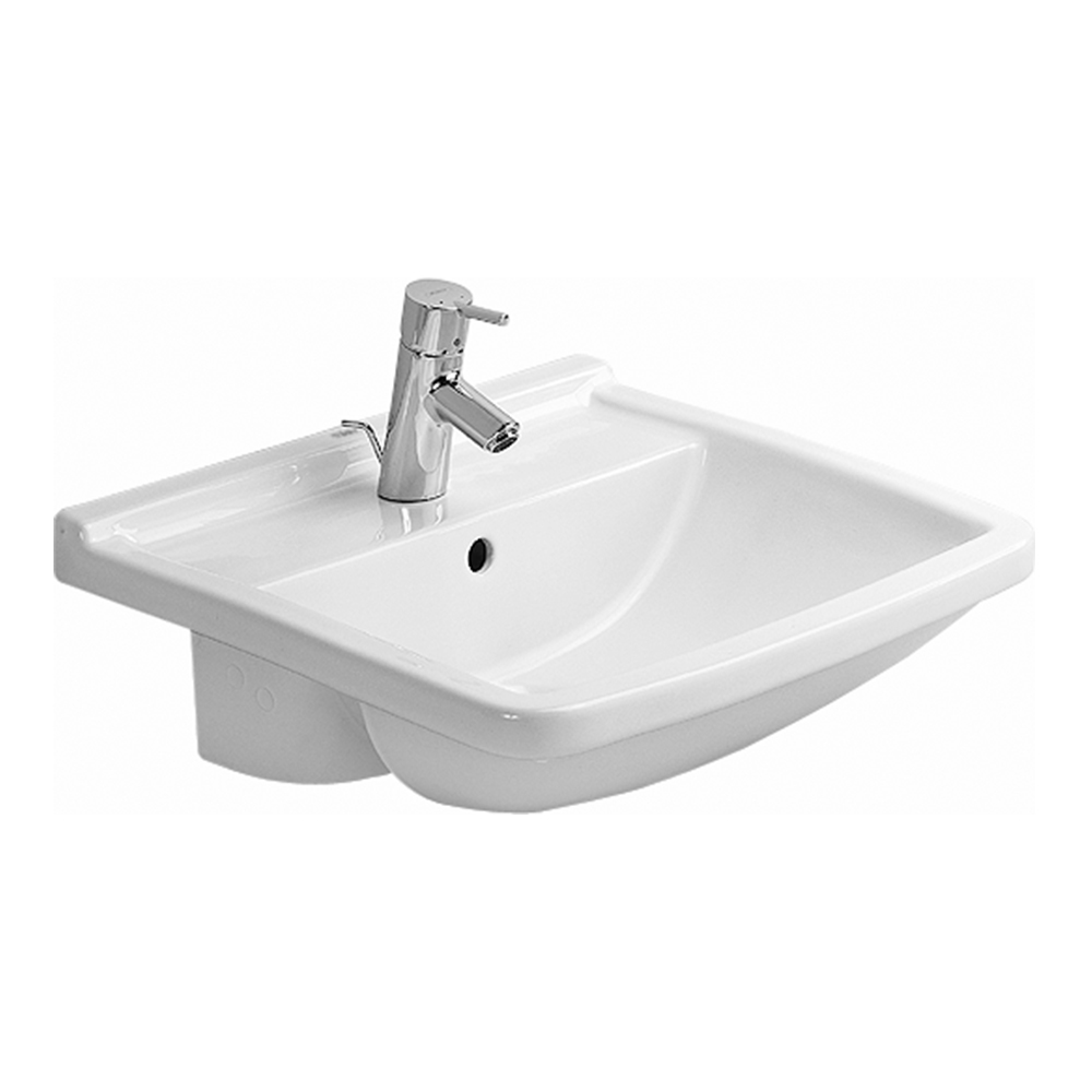 Duravit: Starck 3: Semi Rece Washbasin: White, 55cm #0310550000