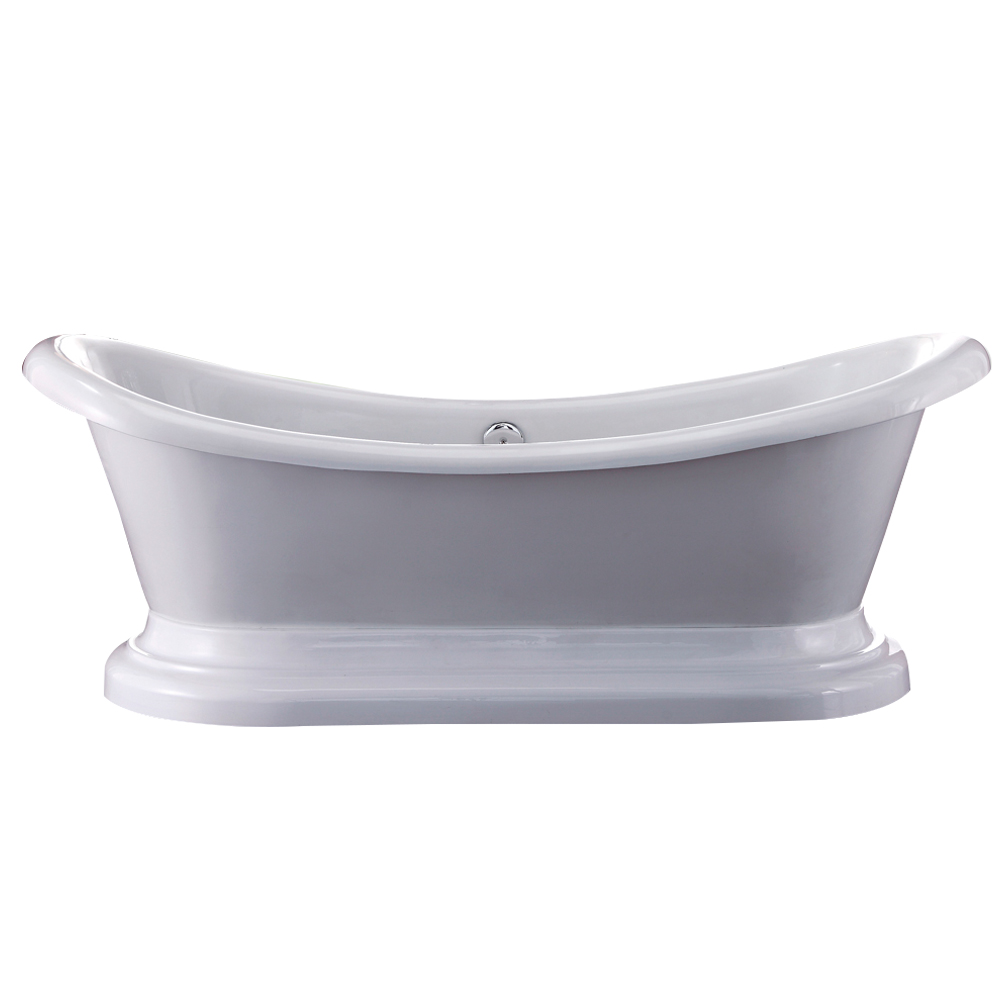 Freestanding BathTub: 1800x850x660mm:White