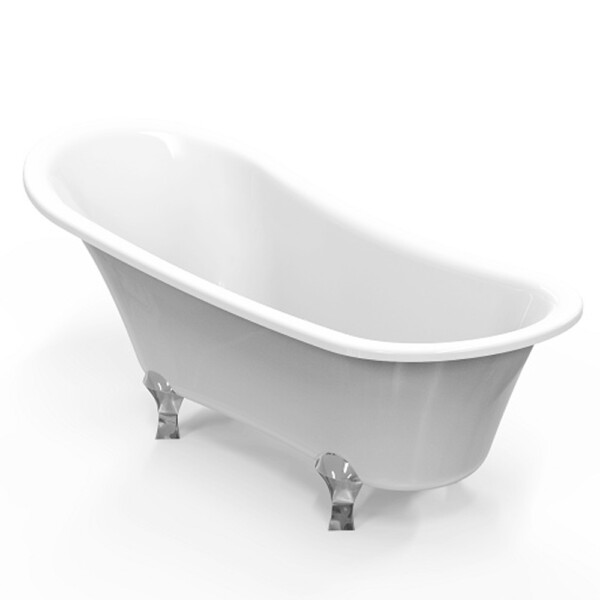 Freestanding BathTub: (176x74x72)cm: White