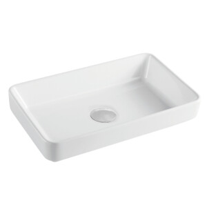 Tapis: Counter Top Basin : 1Tap Hole, White
