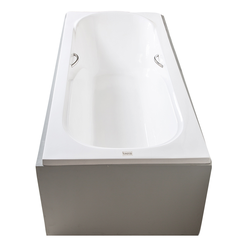 NOVA Oriental: Acrylic Bath Tub: (180x80)cm +Grips+Legs, White