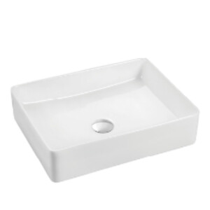 Art-Deco: Washbasin; (51x40x11)cm, White