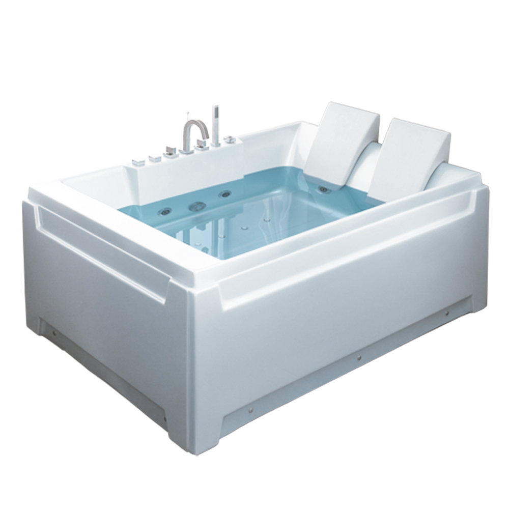 CRW Lynn: Massage BathTub: White, 185x123x65cm #CZI31