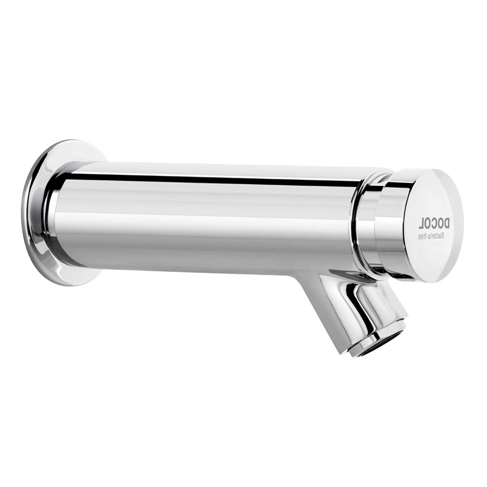 Deluxe Pressmatic: Bib Tap Wall type, Chrome Plated