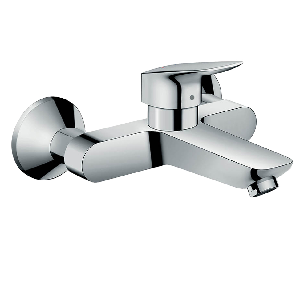 Logis: Single Lever Basin Mixer: Wall Mount ,Chrome Plated