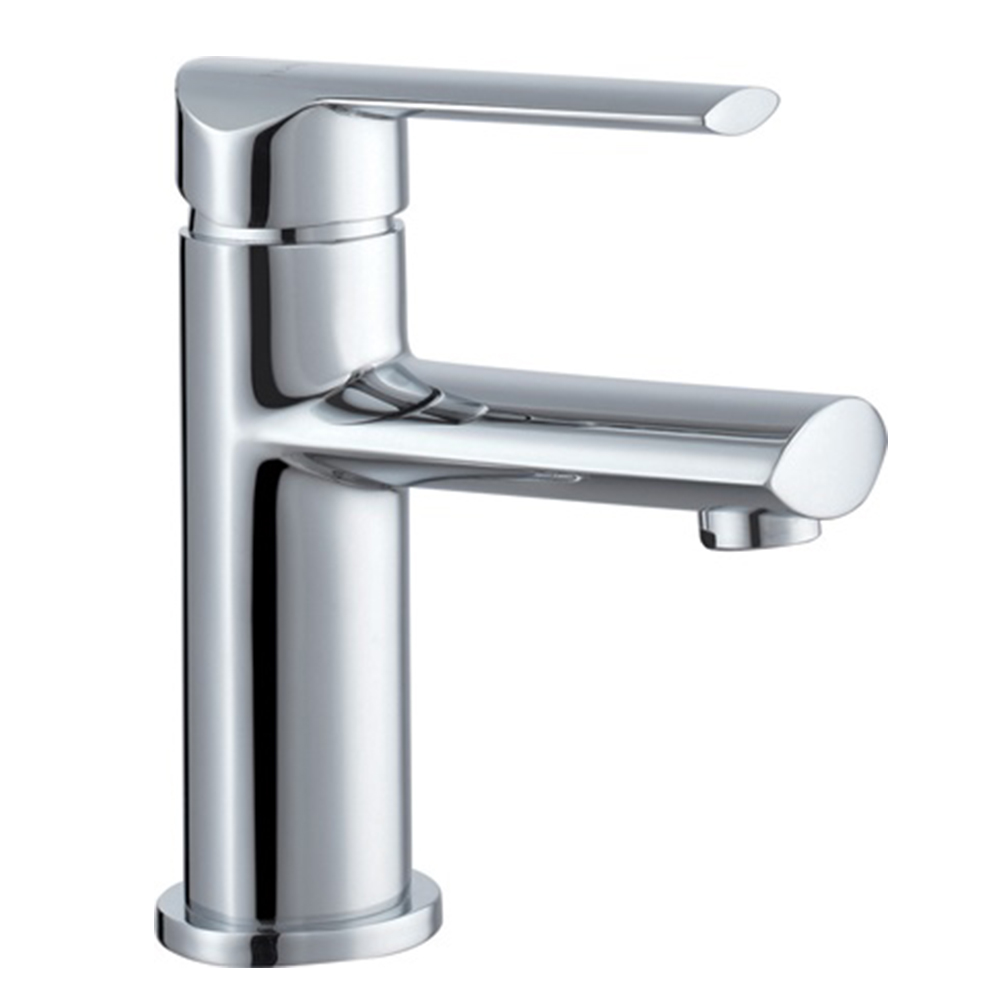 Birch: Basin Mixer With Pop Up Waste: Single Lever, Chrome Plated