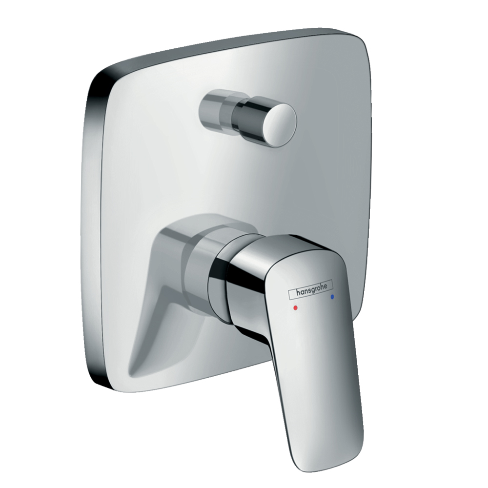 Logis: Concealed Bath Mixer: 4way, Single Lever, Chrome Plated