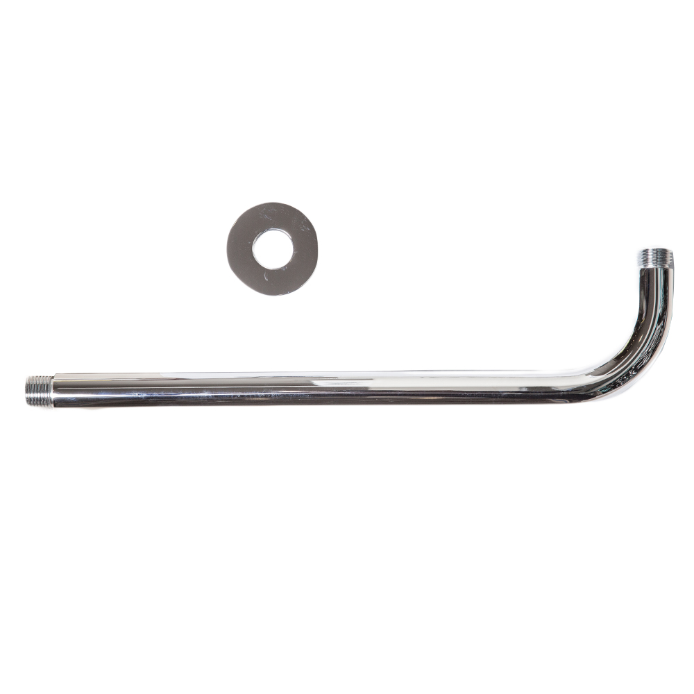 Long Shower Arm : 14in, Chrome Plated