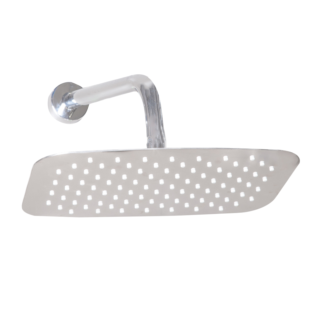 Tapis: 12'' Rectangle Air Rain Shower Head With Nozzle And 12L/Min Flow Regulator ; Φ300x200x2mm SS #SUFO3B1202CA