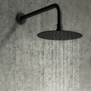 Miro Italy: Stainles Steel Round Shower Head; 25cm, Matt Black