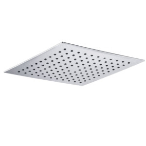 Stainless Steel Square Shower Head: (25x25)cm, Chrome