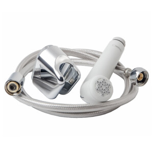 Shataffa Set: 1-Jet: 1.25mts, White/Chrome Plated