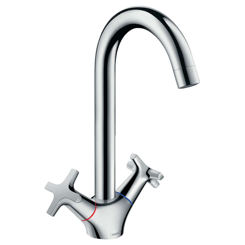 Hansgrohe Logis: Sink Mixer, Twin Lever: C.P. #71285000