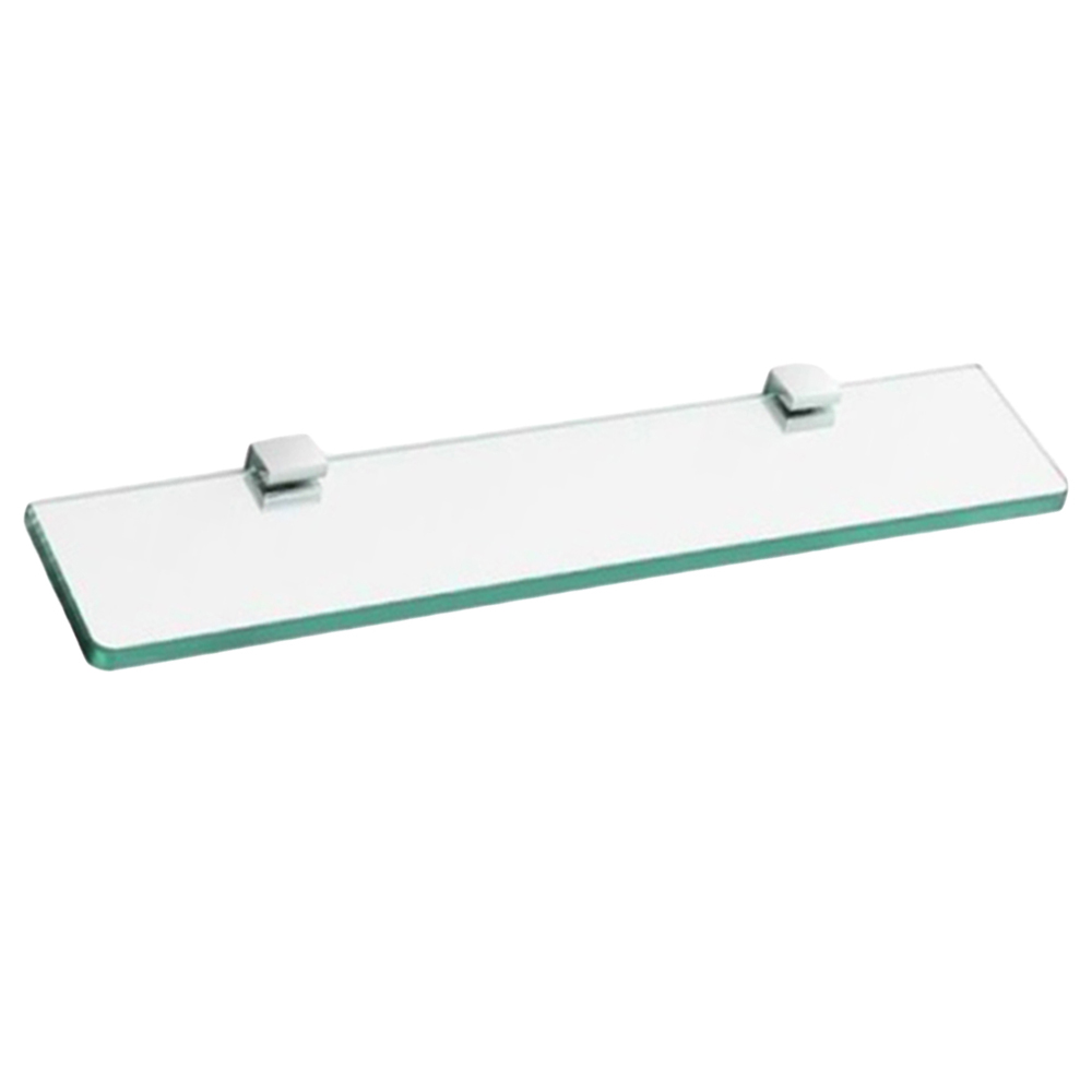 Bathroom Shelf: Glass, Chrome Plated