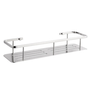 Dali: Rectangular Shaped Stainless Steel Bathroom Shelf, Polished