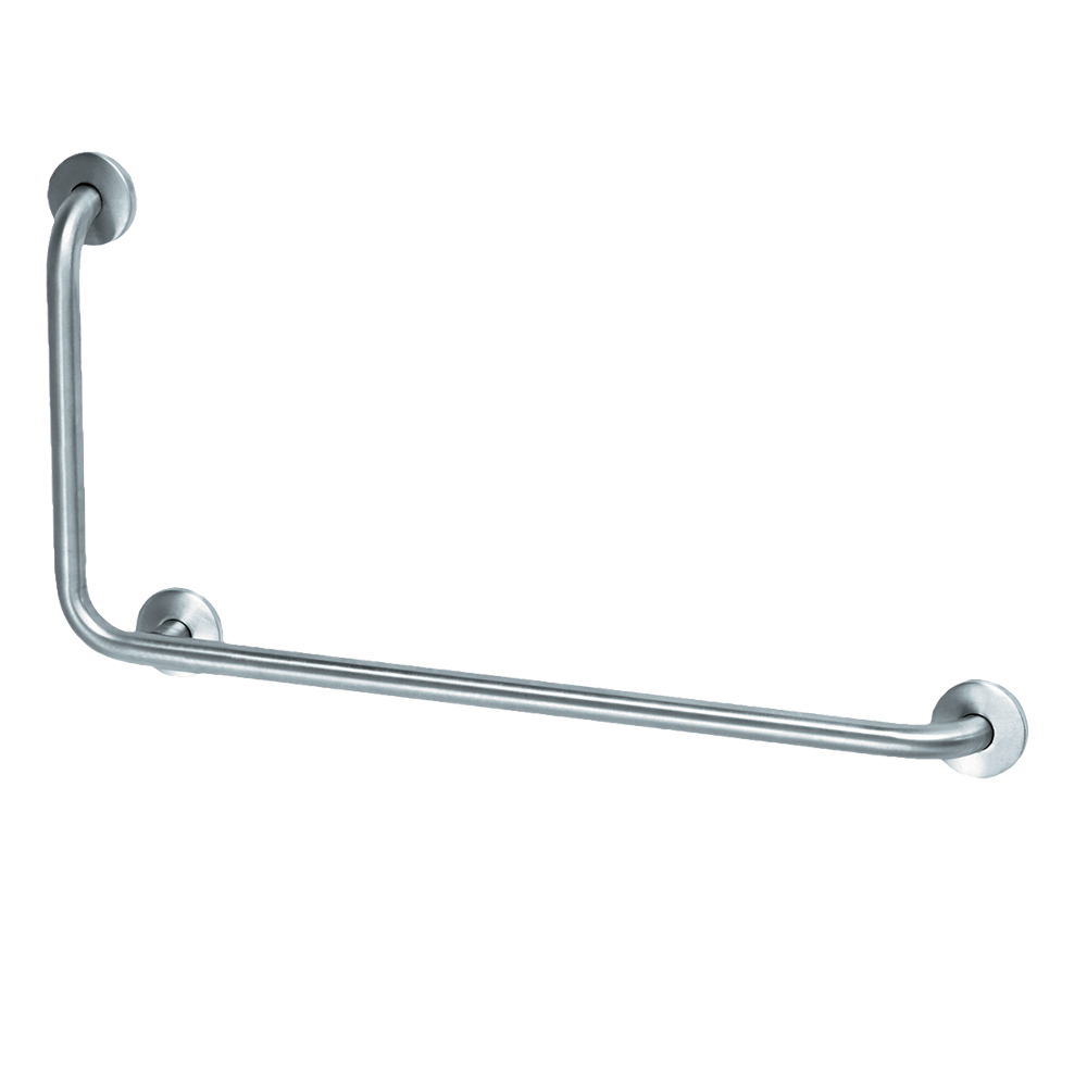 90 Degree Right Angled Grab Bar, Stainless Steel Satin finish