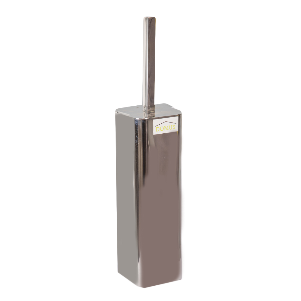 Domus HP: Steel Toilet Brush + Holder; 8x8x38cm #SB13043-001