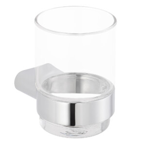 Dali: Tumbler Holder With Glass, Chrome Plated