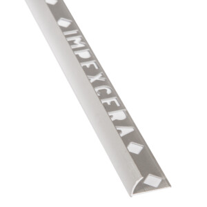 Aluminium Tile Edge Trim: Silver Matt, 2.6m