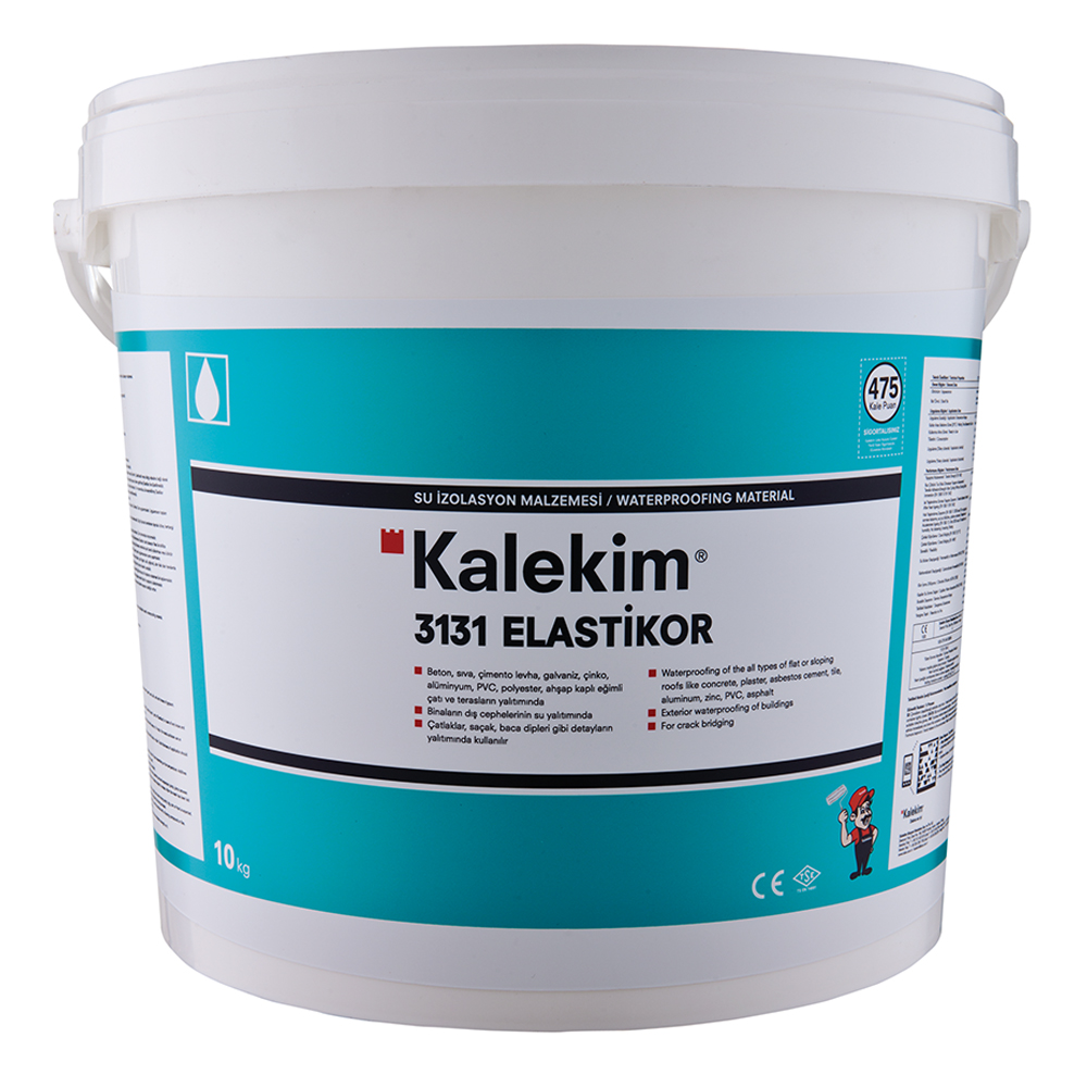 Kalekim: Elastikor 3131-800 Waterproofing Material: 20kg Pail- White