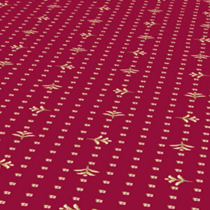 Efull: Wilton Broadloom-Floral: Carpeting x 4.00mt, Red
