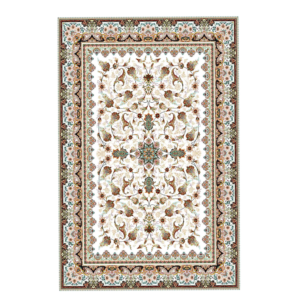 Farrahi: Barzin Carpet Rug, (100x300)cm, Cream