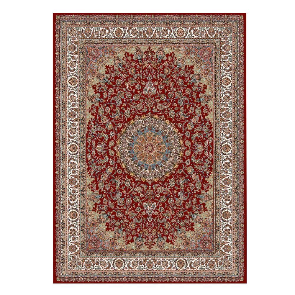 Farrahi: Barzin Carpet Rug: (100x300)cm, Red