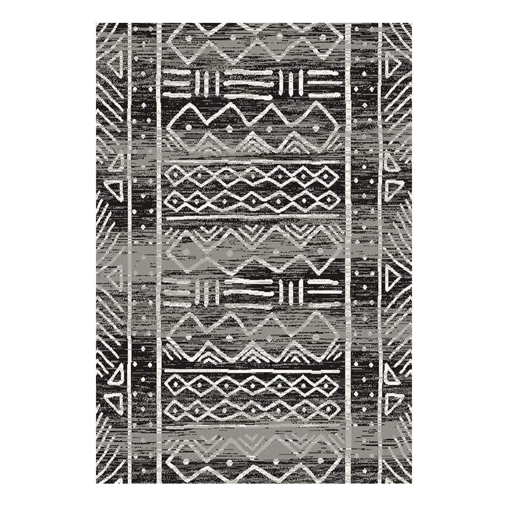 SAHAN: Super Soft Frieze 4200 Carpet Rug: (80x150)cm, Anthracite White