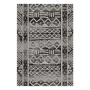 SAHAN: Super Soft Frieze 4200 Carpet Rug: (160x230)cm, Anthracite White