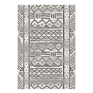 SAHAN: Super Soft Frieze 4200 Carpet Rug: (160x230)cm, White Anthracite