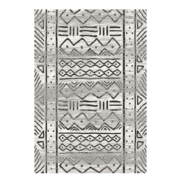 SAHAN: Super Soft Frieze 4200 Carpet Rug: (160x230)cm, White Anthracite