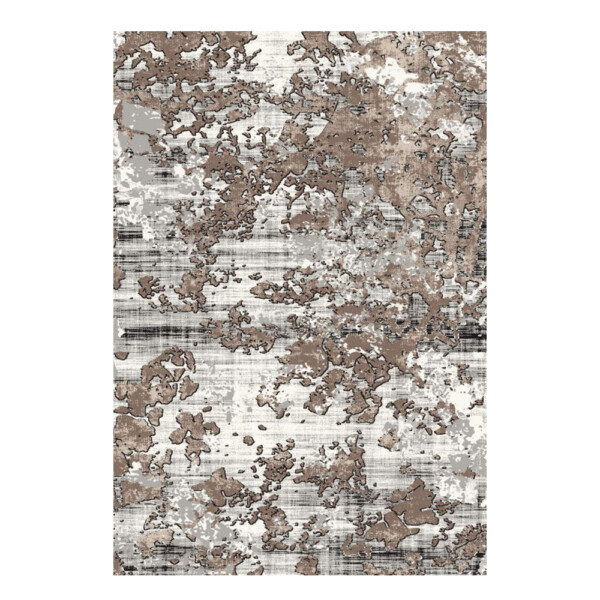 SAHAN: Super Soft Frieze 4200 Carpet Rug: (160x230)cm, White Brown