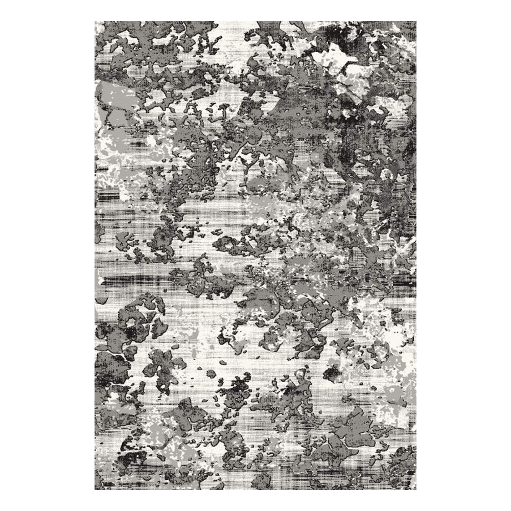 SAHAN: Super Soft Frieze 4200 Carpet Rug: (160x230)cm, White Grey