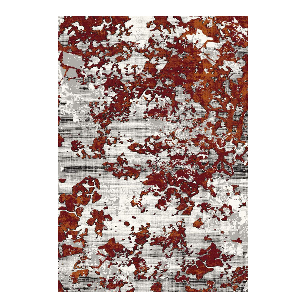 SAHAN: Super Soft Frieze 4200 Carpet Rug: (160x230)cm, White Red