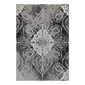 SAHAN: Super Soft Frieze 4200 Carpet Rug: (160x230)cm, Anthracite White