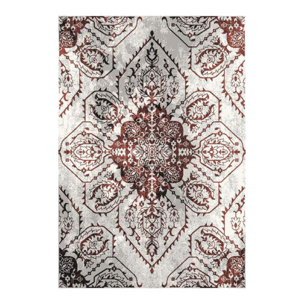 SAHAN: Super Soft Frieze 4200 Carpet Rug: (160x230)cm, White Terra