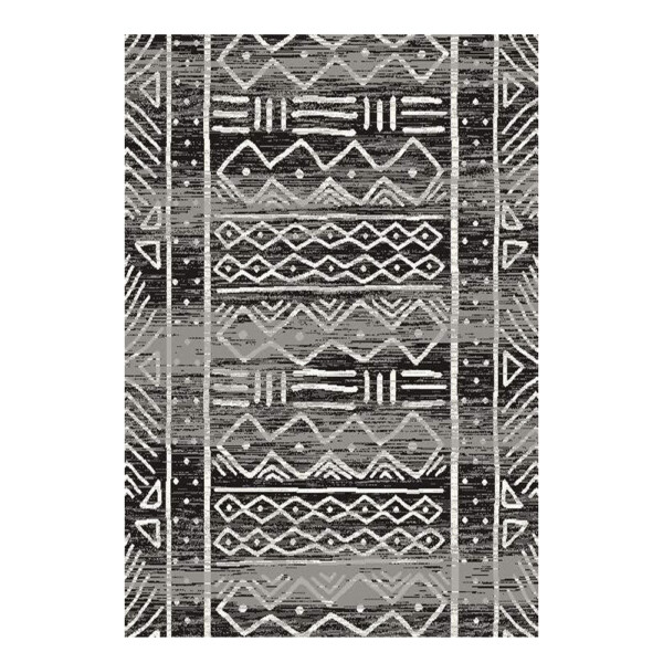 SAHAN: Super Soft Frieze 4200 Carpet Rug: (200x290)cm, Anthracite White