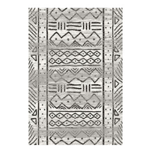 SAHAN: Super Soft Frieze 4200 Carpet Rug: (200x290)cm, White Anthracite