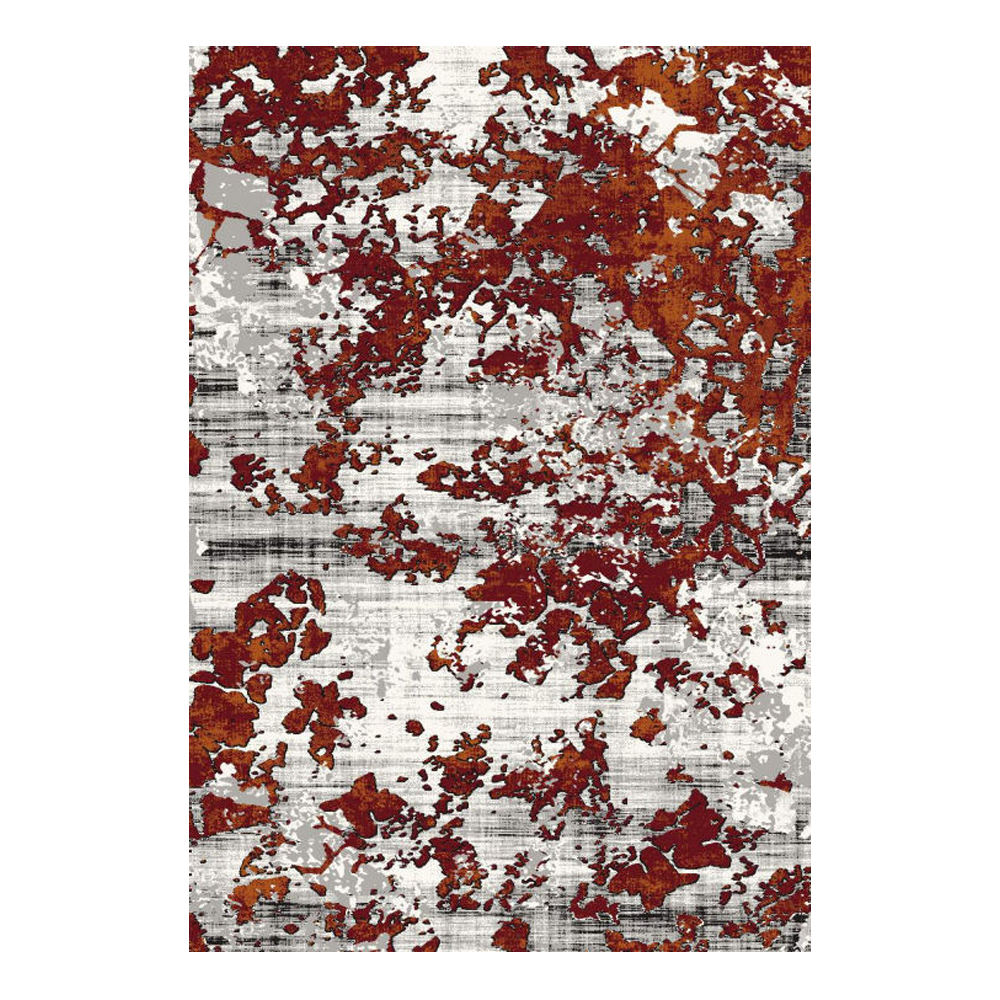 SAHAN: Super Soft Frieze 4200 Carpet Rug: (200x290)cm, White Red