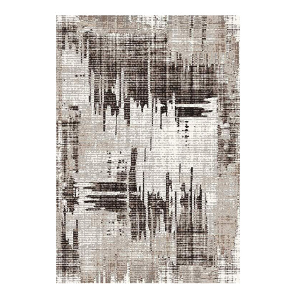 SAHAN: Super Soft Frieze 4200 Carpet Rug: (200x290)cm, White Brown