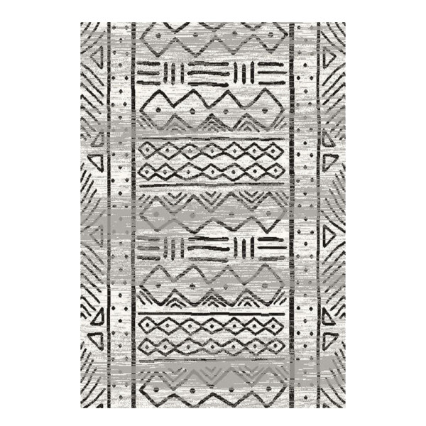 SAHAN: Super Soft Frieze 4200 Carpet Rug: (240x340)cm, White Anthracite