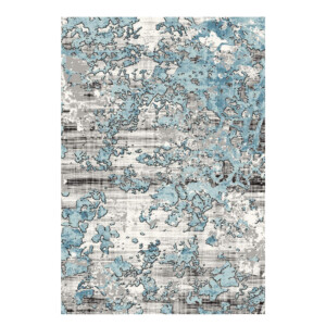 SAHAN: Super Soft Frieze 4200 Carpet Rug: (240x340)cm, White Blue