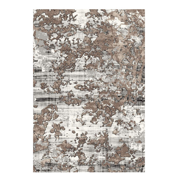 SAHAN: Super Soft Frieze 4200 Carpet Rug: (240x340)cm, White Brown