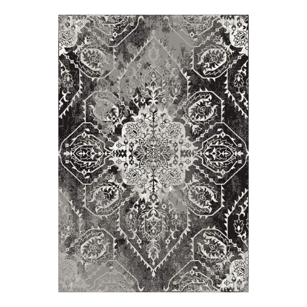 SAHAN: Super Soft Frieze 4200 Carpet Rug: (240x340)cm, Anthracite White